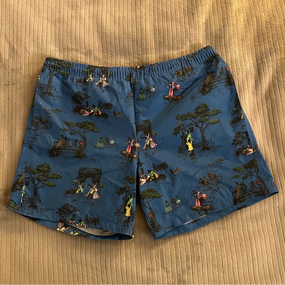 Union Men’s Blue Bathing Suit Swim Trunks Size XL